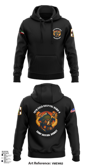 Hoodie, 10th Field Hospital (FWD), , Teamtime, Team time, sublimation, custom sports apparel, team uniforms, spirit wear, spiritwear, sports uniforms, custom shirts, team store, custom team store, fundraiser sports, apparel fundraiser