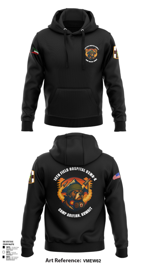 Hoodie, 10th Field Hospital (FWD), , Teamtime, Team time, sublimation, custom sports apparel, team uniforms, spirit wear, spiritwear, sports uniforms, custom shirts, team store, custom team store, fundraiser sports, apparel fundraiser