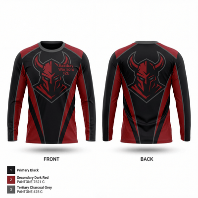Eastbay Warriors 12U 59735081 Long Sleeve Performance Shirt 1