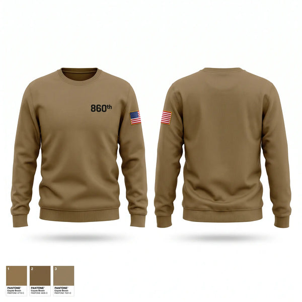 Crew Neck Sweatshirt, 860th, Army, Teamtime, Team time, sublimation, custom sports apparel, team uniforms, spirit wear, spiritwear, sports uniforms, custom shirts, team store, custom team store, fundraiser sports, apparel fundraiser