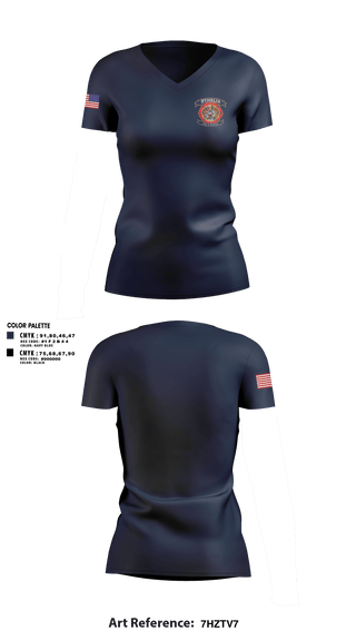 Womens Short Sleeve Vneck Shirt, Byhalia Fire and Rescue, Fire Department, Teamtime, Team time, sublimation, custom sports apparel, team uniforms, spirit wear, spiritwear, sports uniforms, custom shirts, team store, custom team store, fundraiser sports, apparel fundraiser
