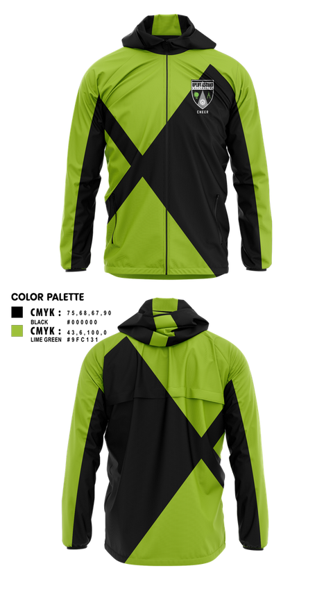 Windbreaker, UAHS, Cheer, Teamtime, Team time, sublimation, custom sports apparel, team uniforms, spirit wear, spiritwear, sports uniforms, custom shirts, team store, custom team store, fundraiser sports, apparel fundraiser