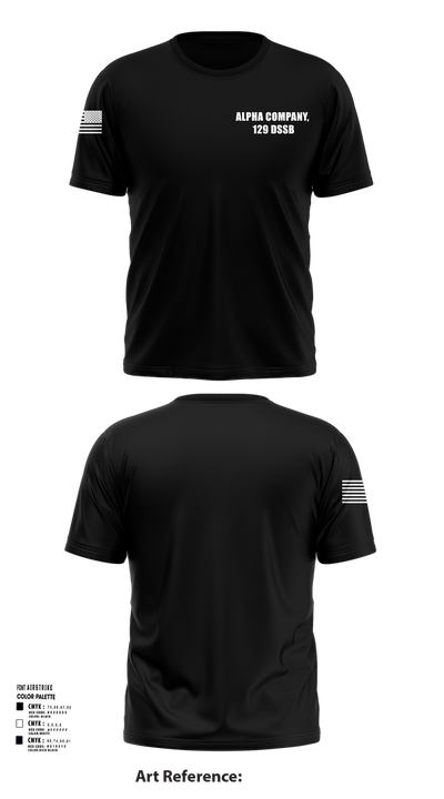 Alpha Company, 129 DSSB 75505821 Short Sleeve Performance Shirt - 103