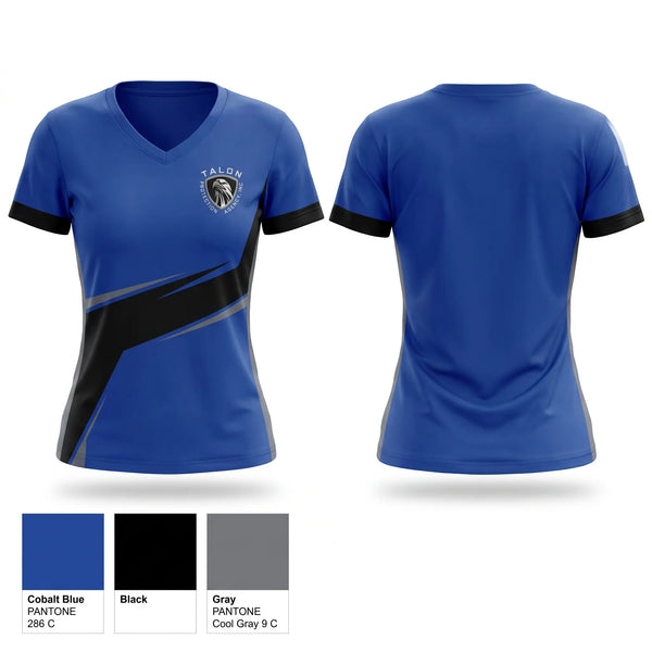 Womens Short Sleeve Vneck Shirt, Talon Protection Agency, , Teamtime, Team time, sublimation, custom sports apparel, team uniforms, spirit wear, spiritwear, sports uniforms, custom shirts, team store, custom team store, fundraiser sports, apparel fundraiser