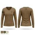 96TH TC Women's Long Sleeve V-neck Shirt - 1