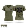 VCM Women's Short Sleeve V-neck Shirt - 1