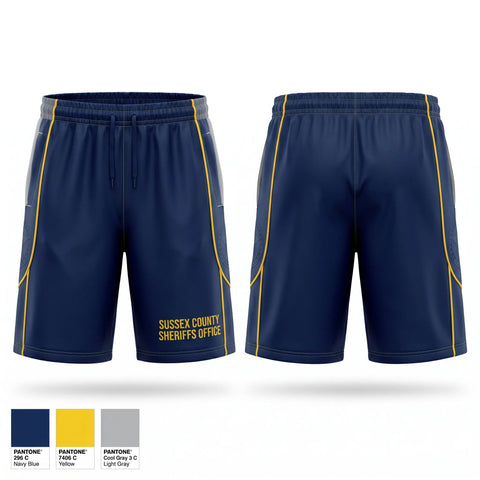 Athletic Shorts With Pockets, Sussex County Sheriff’s Office, Police, Teamtime, Team time, sublimation, custom sports apparel, team uniforms, spirit wear, spiritwear, sports uniforms, custom shirts, team store, custom team store, fundraiser sports, apparel fundraiser