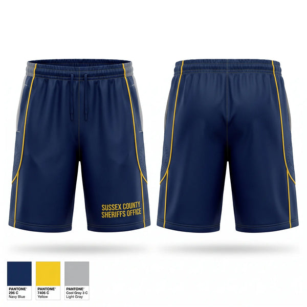 Athletic Shorts With Pockets, Sussex County Sheriff’s Office, Police, Teamtime, Team time, sublimation, custom sports apparel, team uniforms, spirit wear, spiritwear, sports uniforms, custom shirts, team store, custom team store, fundraiser sports, apparel fundraiser