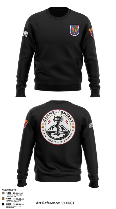 HHC 2/4SFAB Crew Neck Sweatshirt - 3