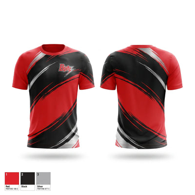 Chicago Blitz Youth Football and Cheer Short Sleeve Performance Shirt - 1