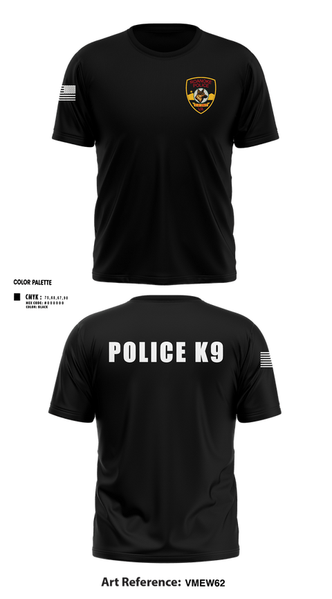 Short Sleeve Performance Shirt, Roanoke K9, Police, Teamtime, Team time, sublimation, custom sports apparel, team uniforms, spirit wear, spiritwear, sports uniforms, custom shirts, team store, custom team store, fundraiser sports, apparel fundraiser