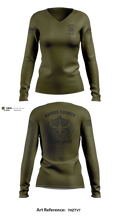 Harris County Sheriff’s Bomb Unit Women's Long Sleeve V-neck Shirt - 11