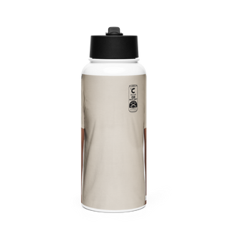 2-17 CAV 75114937 Stainless Steel Water Bottle with a Straw Lid