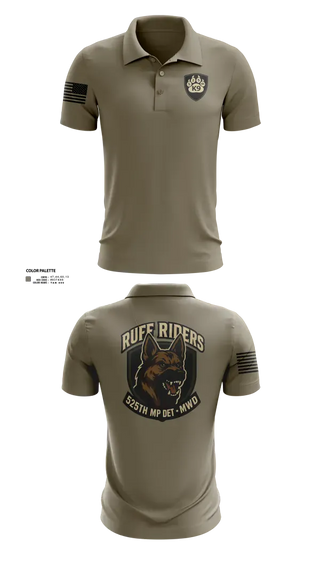 Short Sleeve Performance Polo, 525th MWD DET, Army, Teamtime, Team time, sublimation, custom sports apparel, team uniforms, spirit wear, spiritwear, sports uniforms, custom shirts, team store, custom team store, fundraiser sports, apparel fundraiser