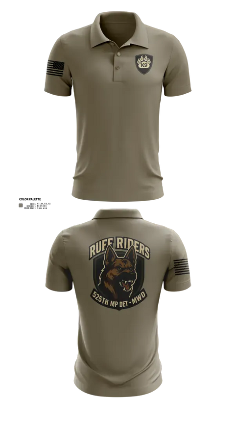 Short Sleeve Performance Polo, 525th MWD DET, Army, Teamtime, Team time, sublimation, custom sports apparel, team uniforms, spirit wear, spiritwear, sports uniforms, custom shirts, team store, custom team store, fundraiser sports, apparel fundraiser