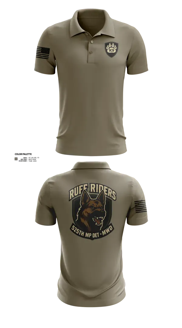 Short Sleeve Performance Polo, 525th MWD DET, Army, Teamtime, Team time, sublimation, custom sports apparel, team uniforms, spirit wear, spiritwear, sports uniforms, custom shirts, team store, custom team store, fundraiser sports, apparel fundraiser