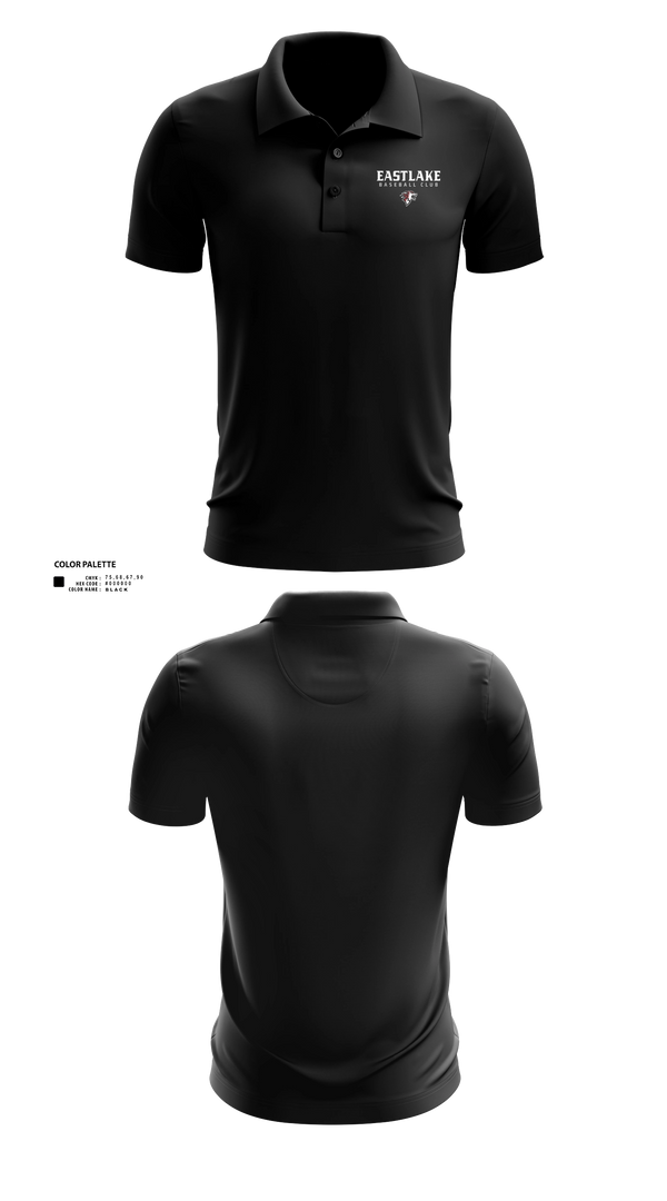 Short Sleeve Performance Polo, Eastlake, Baseball, Teamtime, Team time, sublimation, custom sports apparel, team uniforms, spirit wear, spiritwear, sports uniforms, custom shirts, team store, custom team store, fundraiser sports, apparel fundraiser