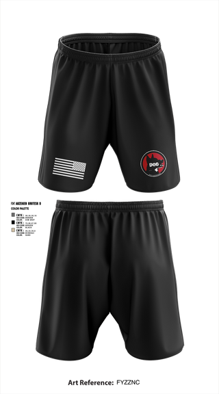 Athletic Shorts With Pockets, Dog Company, , Teamtime, Team time, sublimation, custom sports apparel, team uniforms, spirit wear, spiritwear, sports uniforms, custom shirts, team store, custom team store, fundraiser sports, apparel fundraiser