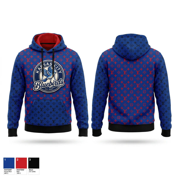 Hoodie, Kansas City Bluebirds, Baseball, Teamtime, Team time, sublimation, custom sports apparel, team uniforms, spirit wear, spiritwear, sports uniforms, custom shirts, team store, custom team store, fundraiser sports, apparel fundraiser