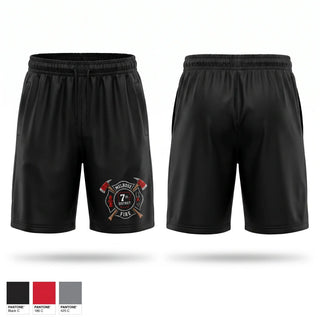 Athletic Shorts With Pockets, Melrose Volunteer Fire Department, Fire Department, Teamtime, Team time, sublimation, custom sports apparel, team uniforms, spirit wear, spiritwear, sports uniforms, custom shirts, team store, custom team store, fundraiser sports, apparel fundraiser