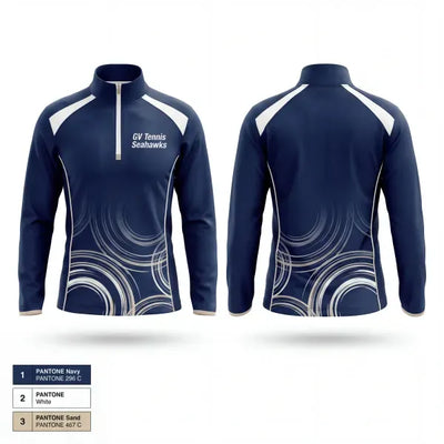 GV Tennis Seahawks 31842995 Quarter Zip Jacket - 1