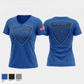 Hutchins PD Women's Short Sleeve V-neck Shirt - 1