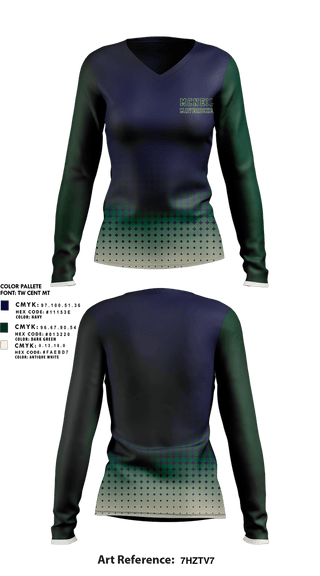 Womens Long Sleeve Vneck Shirt, McNeil Mavericks, Cheer, Teamtime, Team time, sublimation, custom sports apparel, team uniforms, spirit wear, spiritwear, sports uniforms, custom shirts, team store, custom team store, fundraiser sports, apparel fundraiser