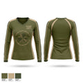 Clovers Clean Streets LLC Women's Long Sleeve V-neck Shirt - 1