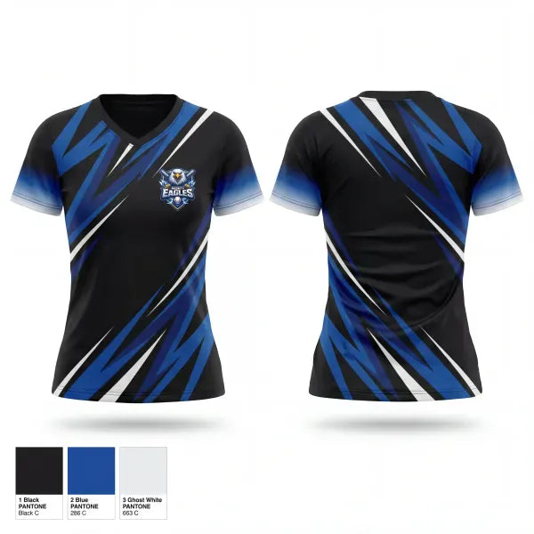 Womens Short Sleeve Vneck Shirt, Mighty Eagles, Baseball, Teamtime, Team time, sublimation, custom sports apparel, team uniforms, spirit wear, spiritwear, sports uniforms, custom shirts, team store, custom team store, fundraiser sports, apparel fundraiser