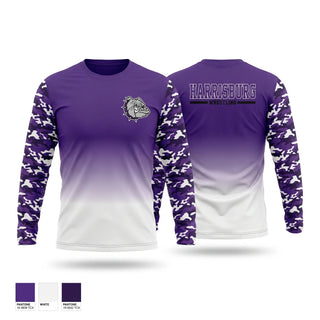Long Sleeve Performance Shirt, HARRISBURG Bulldogs, Wrestling, Teamtime, Team time, sublimation, custom sports apparel, team uniforms, spirit wear, spiritwear, sports uniforms, custom shirts, team store, custom team store, fundraiser sports, apparel fundraiser