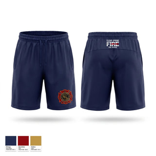 Athletic Shorts With Pockets, Clear Spring Fire Rescue, Fire Department, Teamtime, Team time, sublimation, custom sports apparel, team uniforms, spirit wear, spiritwear, sports uniforms, custom shirts, team store, custom team store, fundraiser sports, apparel fundraiser