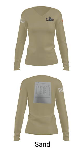 Womens Long Sleeve Vneck Shirt, AFJROTC MS-081 DRONE TEAM, , Teamtime, Team time, sublimation, custom sports apparel, team uniforms, spirit wear, spiritwear, sports uniforms, custom shirts, team store, custom team store, fundraiser sports, apparel fundraiser