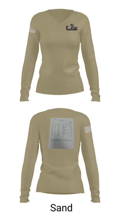 AFJROTC MS-081 DRONE TEAM 88778530 Women's Long Sleeve V-neck Shirt - 97