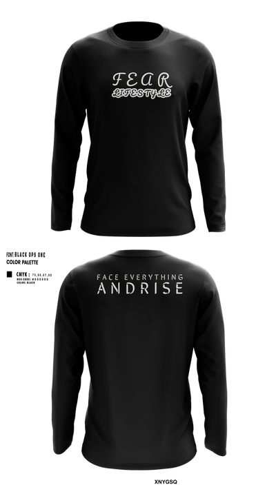 FearLifestyle 46237341 Long Sleeve Performance Shirt 104