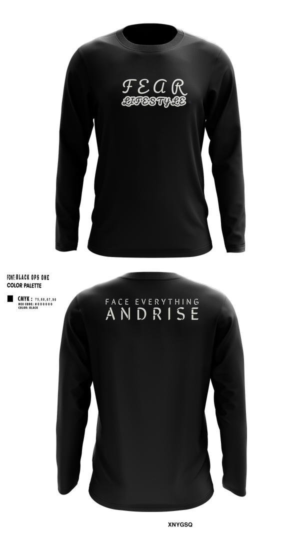 Long Sleeve Performance Shirt, FearLifestyle, , Teamtime, Team time, sublimation, custom sports apparel, team uniforms, spirit wear, spiritwear, sports uniforms, custom shirts, team store, custom team store, fundraiser sports, apparel fundraiser