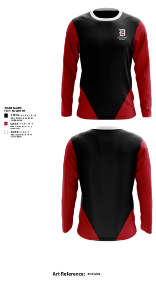 Long Sleeve Performance Shirt, DeKalb Barons Baseball, Baseball, Teamtime, Team time, sublimation, custom sports apparel, team uniforms, spirit wear, spiritwear, sports uniforms, custom shirts, team store, custom team store, fundraiser sports, apparel fundraiser