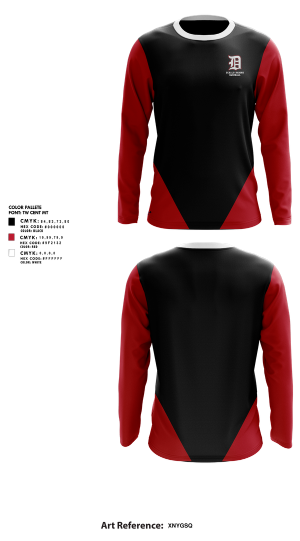 Long Sleeve Performance Shirt, DeKalb Barons Baseball, Baseball, Teamtime, Team time, sublimation, custom sports apparel, team uniforms, spirit wear, spiritwear, sports uniforms, custom shirts, team store, custom team store, fundraiser sports, apparel fundraiser