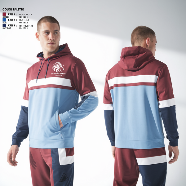 Hoodie, Scripps Ranch Lacrosse, Men's Lacrosse, Teamtime, Team time, sublimation, custom sports apparel, team uniforms, spirit wear, spiritwear, sports uniforms, custom shirts, team store, custom team store, fundraiser sports, apparel fundraiser