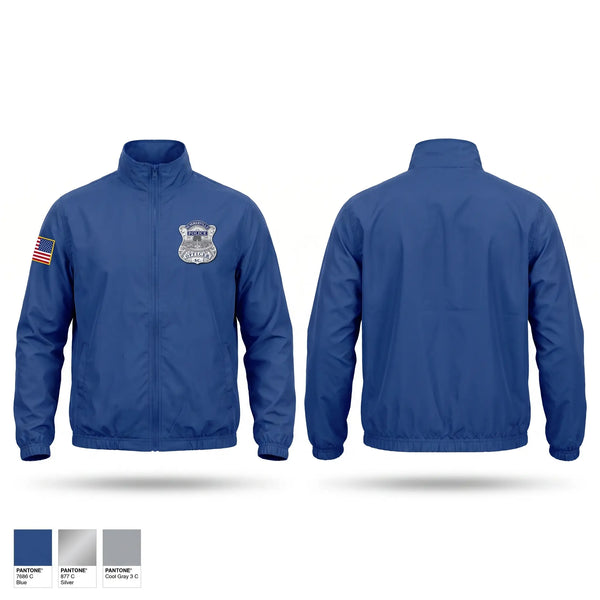Windbreaker, Summerville Police Department, Police, Teamtime, Team time, sublimation, custom sports apparel, team uniforms, spirit wear, spiritwear, sports uniforms, custom shirts, team store, custom team store, fundraiser sports, apparel fundraiser