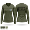 Cook County Sheriff’s Office Women's Long Sleeve V-neck Shirt - 1