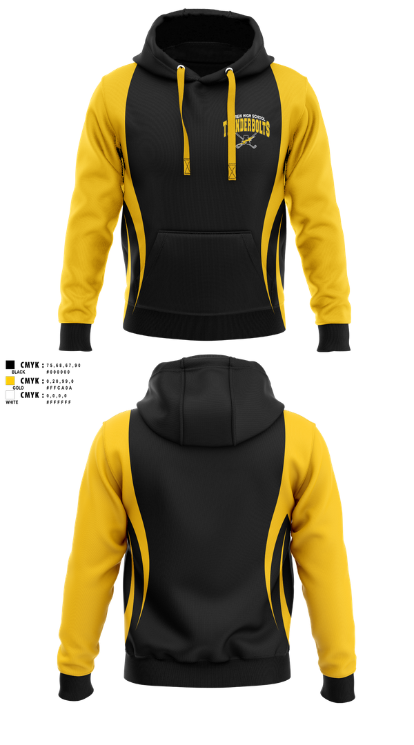 Hoodie, Andrew Thunderbolts Golf, Golf, Teamtime, Team time, sublimation, custom sports apparel, team uniforms, spirit wear, spiritwear, sports uniforms, custom shirts, team store, custom team store, fundraiser sports, apparel fundraiser