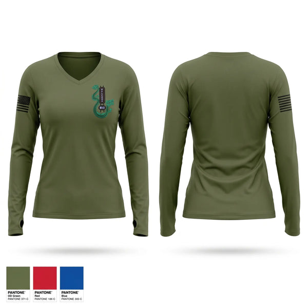 Womens Long Sleeve Vneck Shirt, 1CRR, Marines, Teamtime, Team time, sublimation, custom sports apparel, team uniforms, spirit wear, spiritwear, sports uniforms, custom shirts, team store, custom team store, fundraiser sports, apparel fundraiser