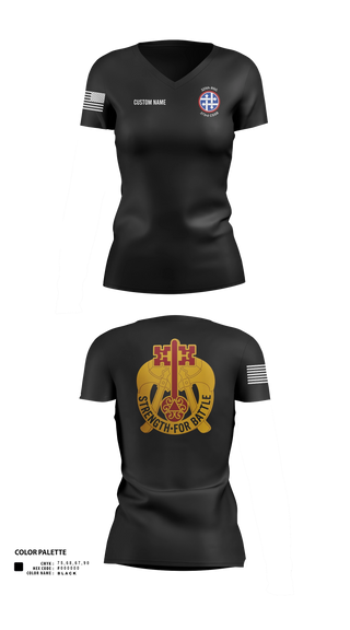 Womens Short Sleeve Vneck Shirt, 373rd CSSB, Army, Teamtime, Team time, sublimation, custom sports apparel, team uniforms, spirit wear, spiritwear, sports uniforms, custom shirts, team store, custom team store, fundraiser sports, apparel fundraiser