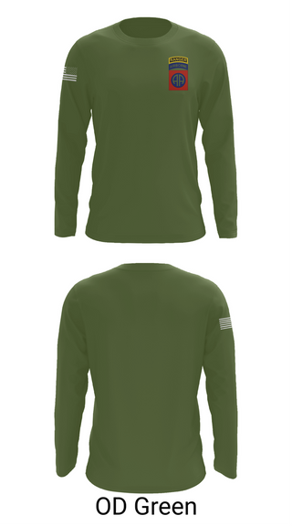 Long Sleeve Performance Shirt, 82nd airborne Division, , Teamtime, Team time, sublimation, custom sports apparel, team uniforms, spirit wear, spiritwear, sports uniforms, custom shirts, team store, custom team store, fundraiser sports, apparel fundraiser