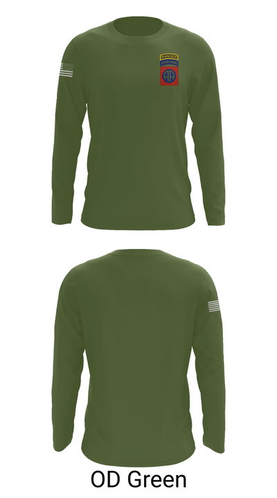 82nd airborne Division 92499794 Long Sleeve Performance Shirt 46
