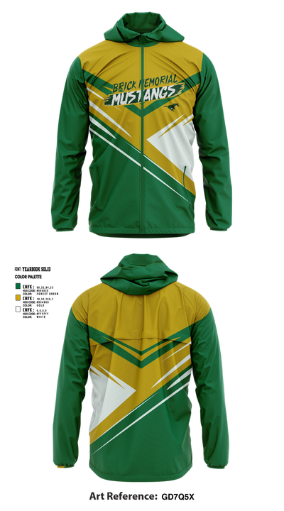 Brick Memorial Field Hockey 55819231 Windbreaker - 1