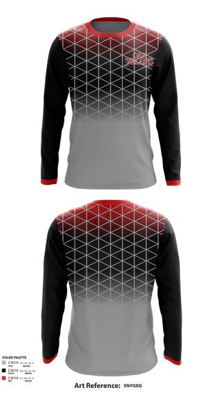 Long Sleeve Performance Shirt, OAK Villains, Men's Basketball, Teamtime, Team time, sublimation, custom sports apparel, team uniforms, spirit wear, spiritwear, sports uniforms, custom shirts, team store, custom team store, fundraiser sports, apparel fundraiser