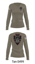 B CO 1-114TH AVN S&S 16112199 Women's Long Sleeve V-neck Shirt - 77
