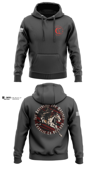 1st Battalion 2nd Marines Charlie Co Veteran 59013691 Hoodie - 1