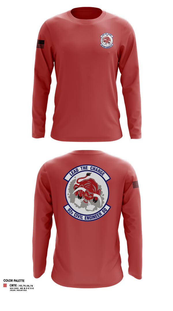 Long Sleeve Performance Shirt, 92 CES, Air Force, Teamtime, Team time, sublimation, custom sports apparel, team uniforms, spirit wear, spiritwear, sports uniforms, custom shirts, team store, custom team store, fundraiser sports, apparel fundraiser
